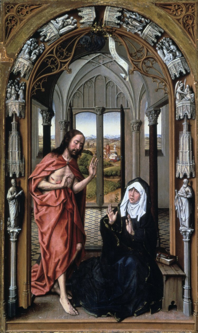 Krisztus megjelenése az anyjának, c1440. alkotó: Rogier van der Weyden