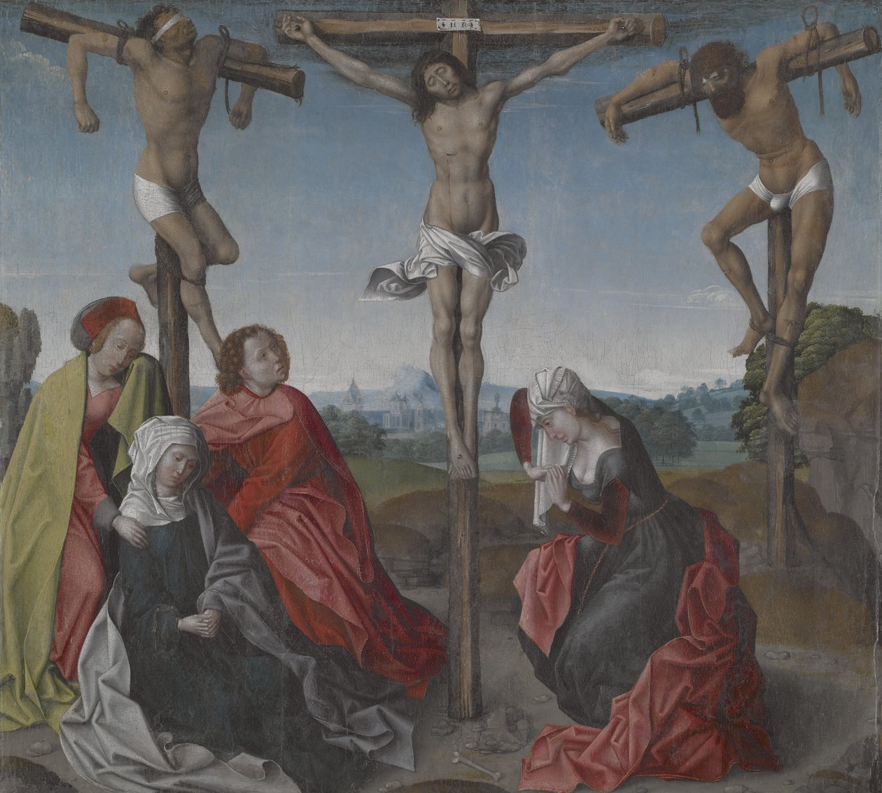 Keresztre feszítés, 1500 körül (olaj, vászon) alkotó: Rogier van der Weyden