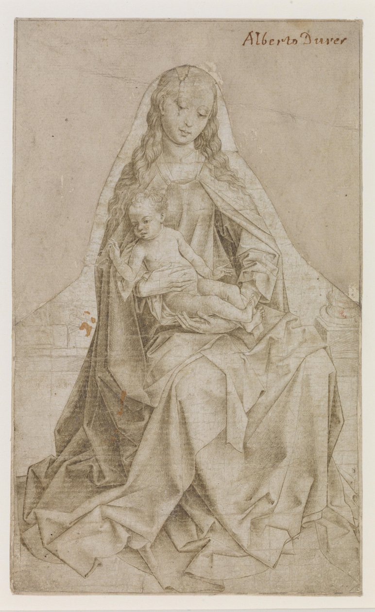 Madonna a Krisztus-gyermek áldásával alkotó: Rogier van der Weyden