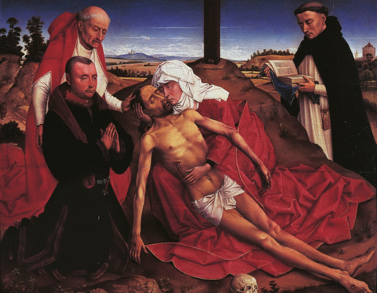 Pieta, Rogier van der Weyden (1399-1464) alkotó: Rogier van der Weyden