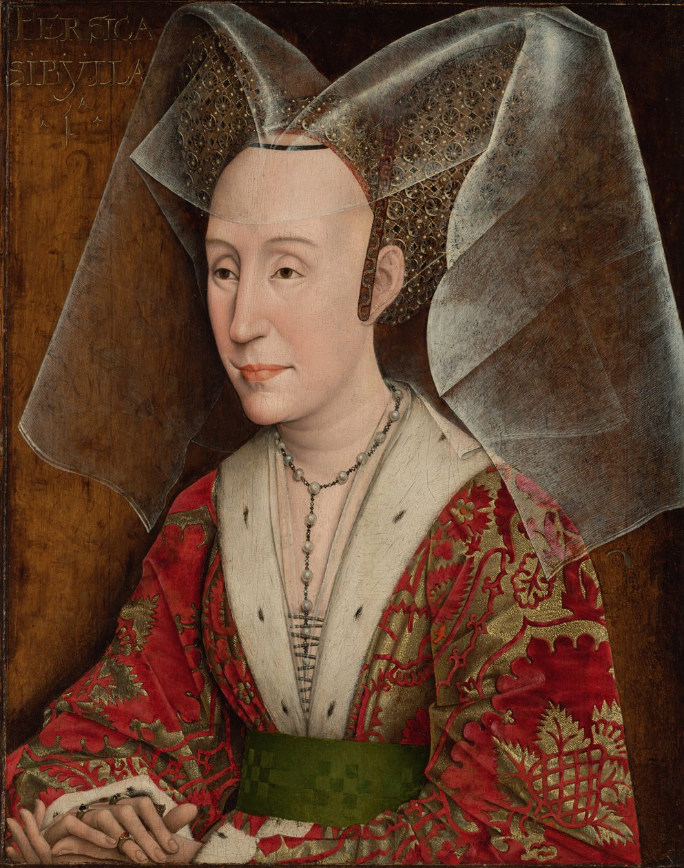 Portugál Izabella portréja, III. Fülöp burgundi herceg felesége 1397-1471, kb. 1450-1475 alkotó: Rogier van der Weyden