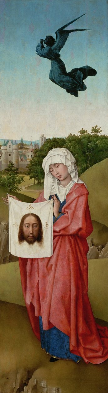 Szent Veronika A keresztre feszített triptichon, c. 1440 alkotó: Rogier van der Weyden