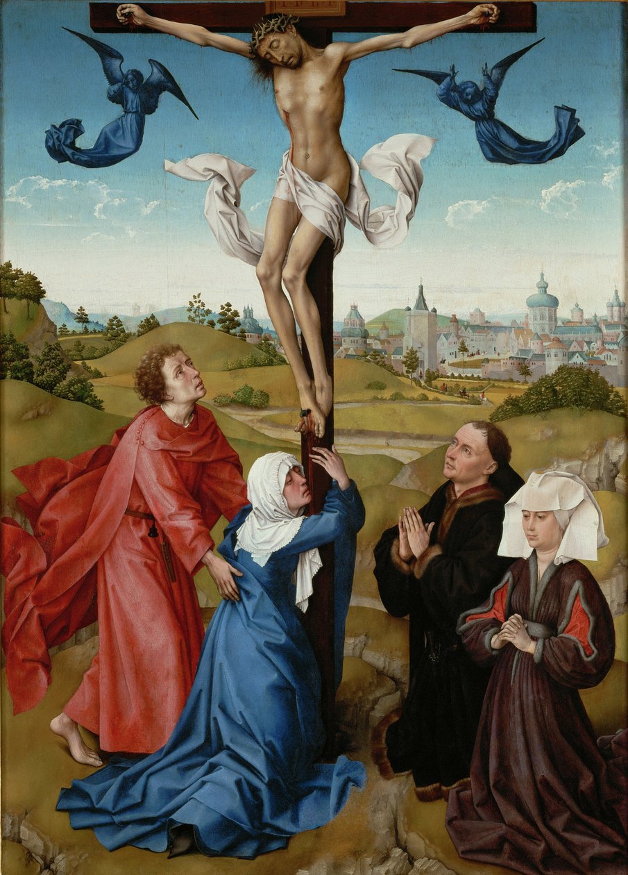 A keresztre feszítés A keresztre feszítő triptichon, c. 1440 alkotó: Rogier van der Weyden