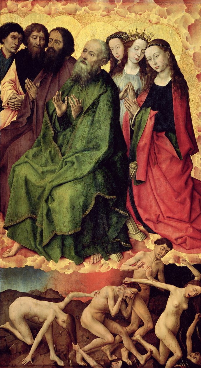Az utolsó ítélet, az elkárhozottak bejárata a pokolba, 1445-50 körül (olaj a táblán) alkotó: Rogier van der Weyden