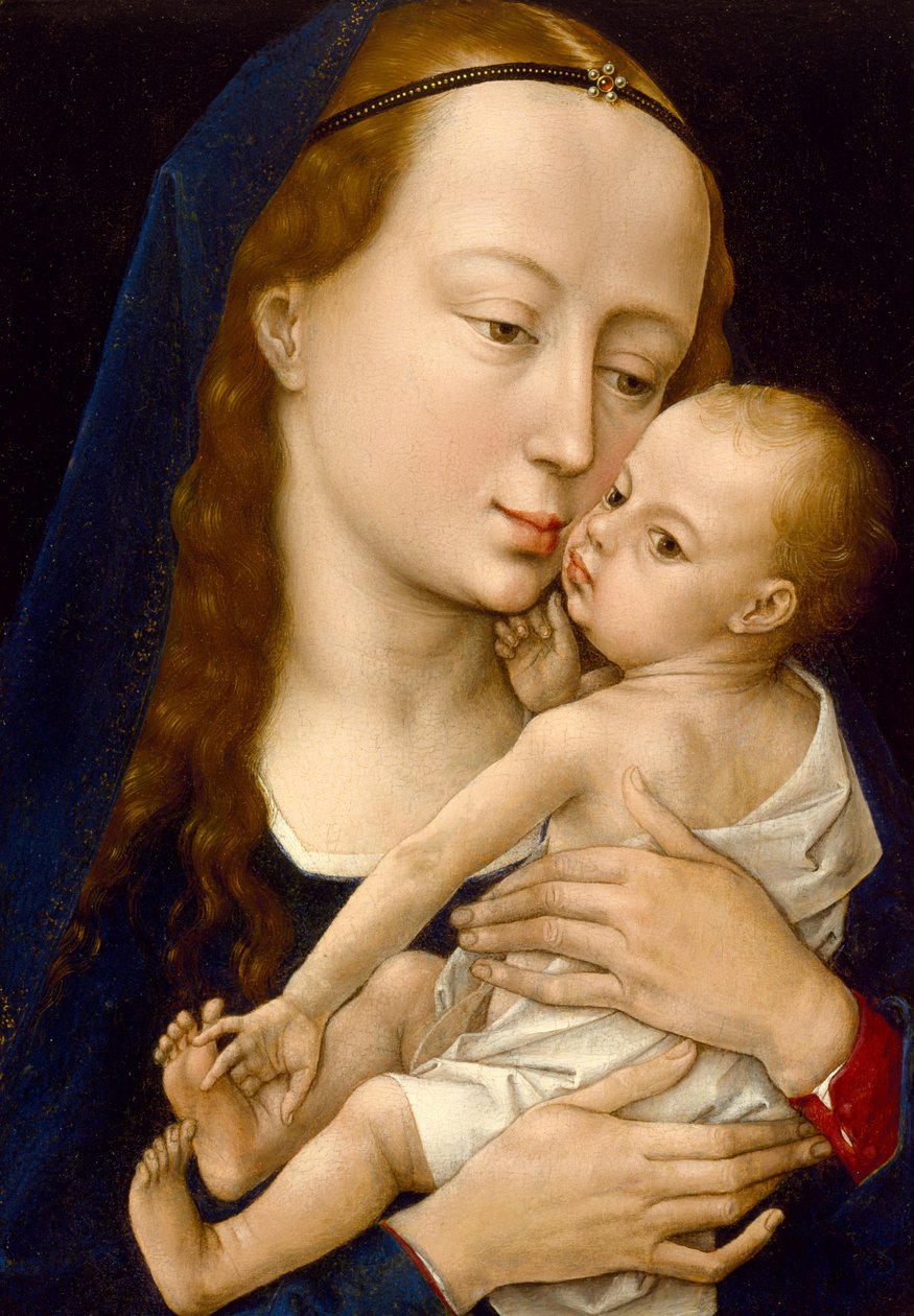 Szűz és gyermek, 1454 után (olaj a panelen) alkotó: Rogier van der Weyden