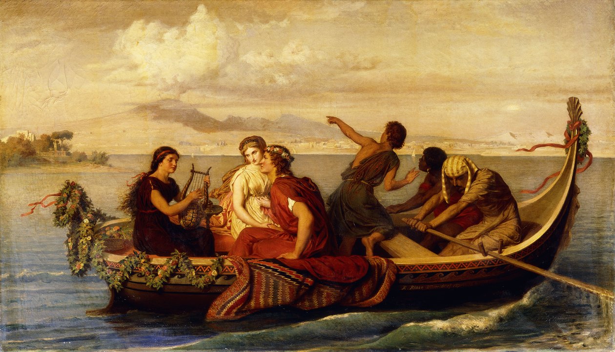Menekülés Pompeiből, 1871 alkotó: Roland Risse
