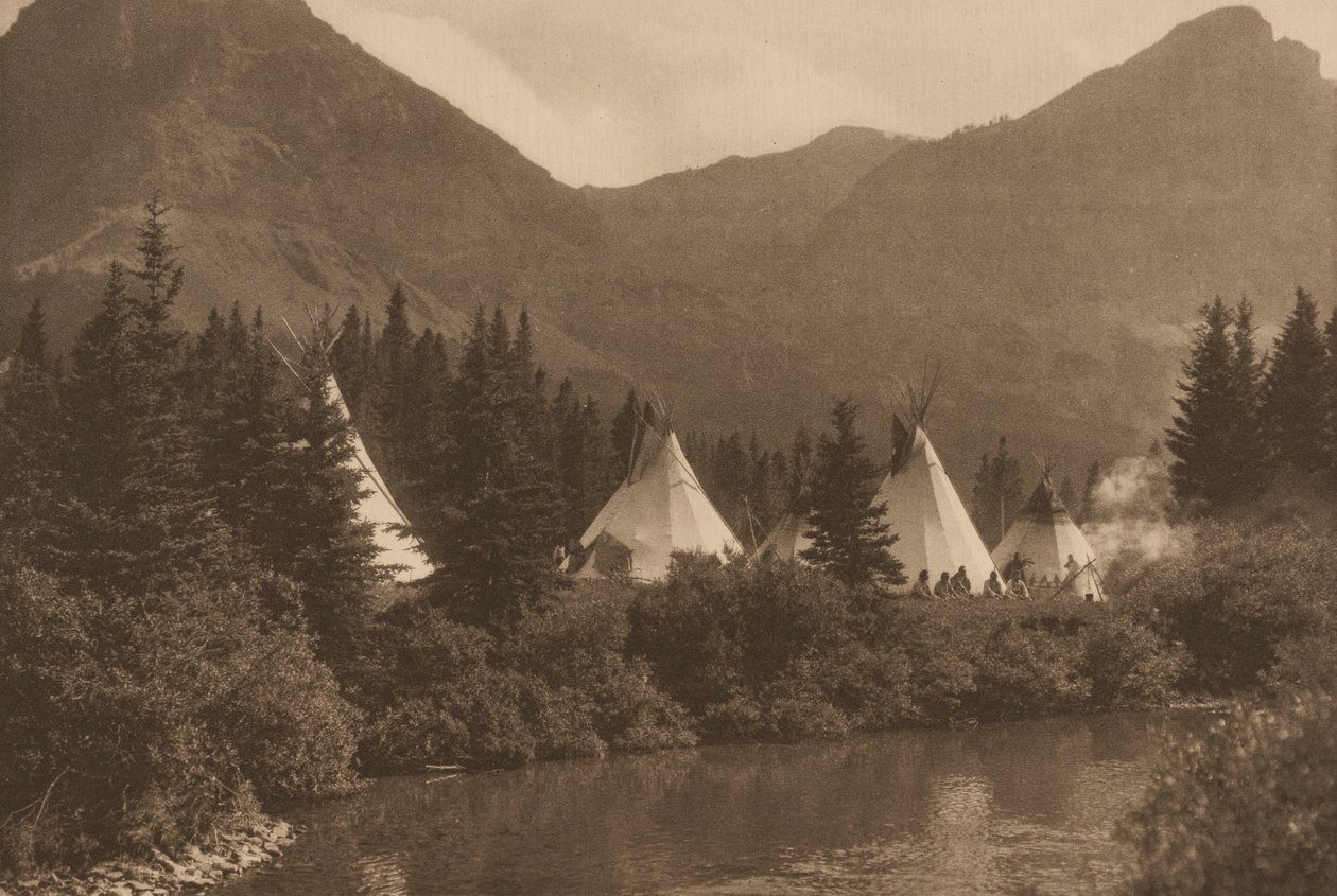 Fent a Cutbank, Piegan, Montana,1915 (fotó) alkotó: Roland W. Reed
