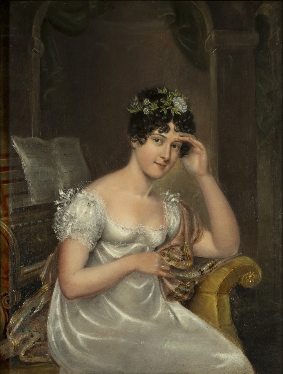Önarckép, 1814 körül (olaj, vászon) alkotó: Rolinda Sharples
