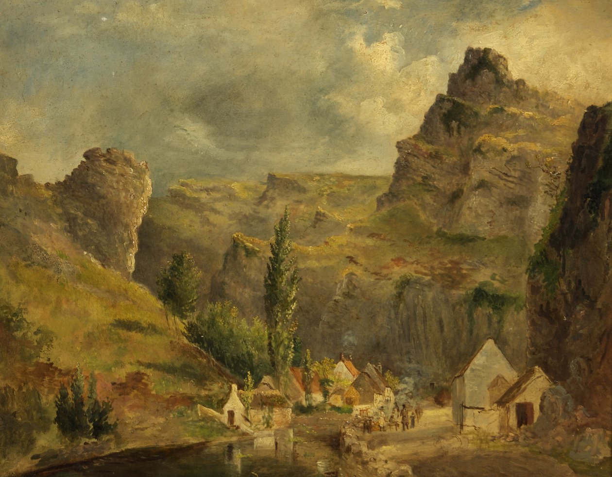 Tanulmány a Cheddar képhez, 1830 körül (olaj, malomlap) alkotó: Rolinda Sharples