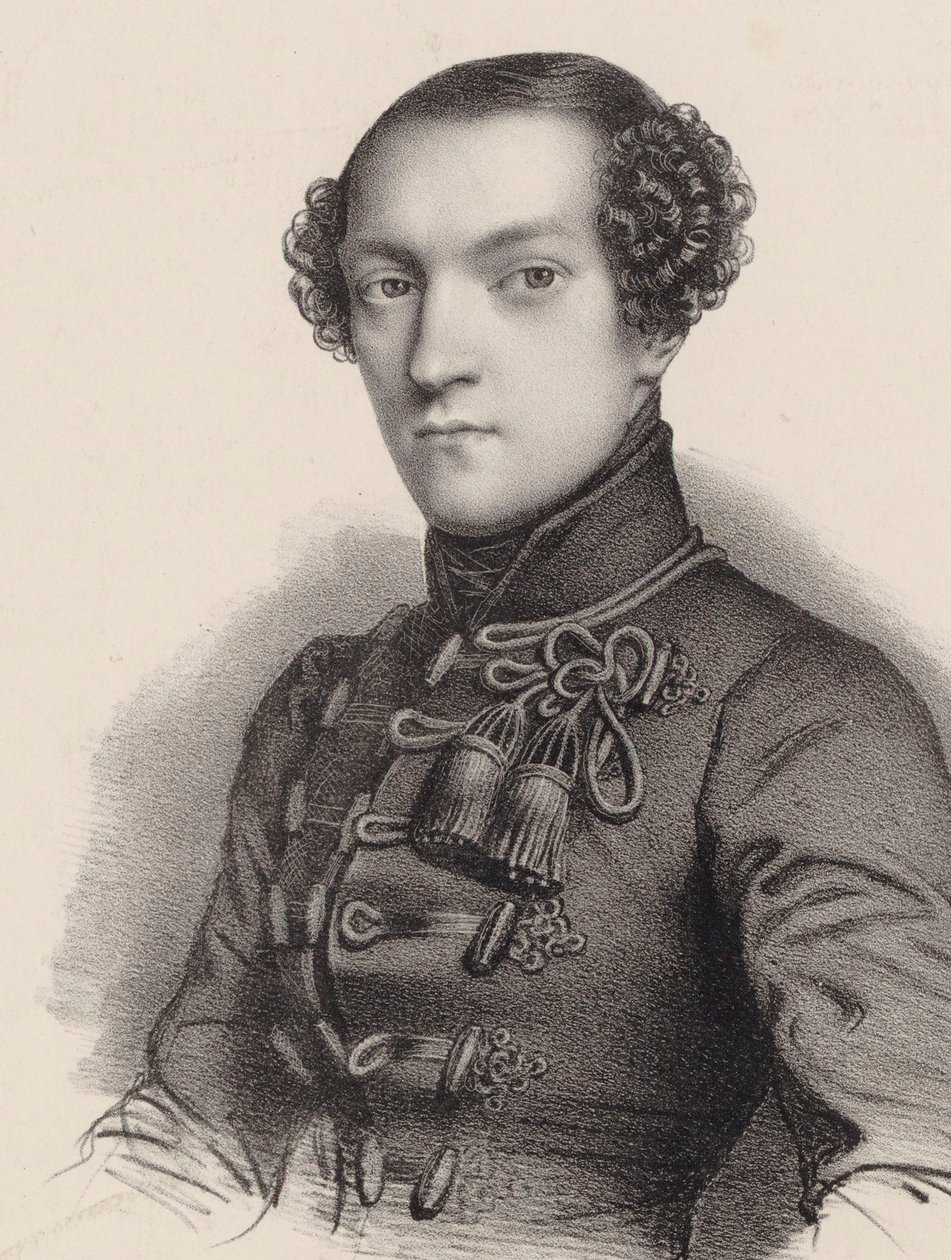 Antoine de Kontski zongoraművész és zeneszerző portréja 1817-1899. alkotó: Romain Cazes