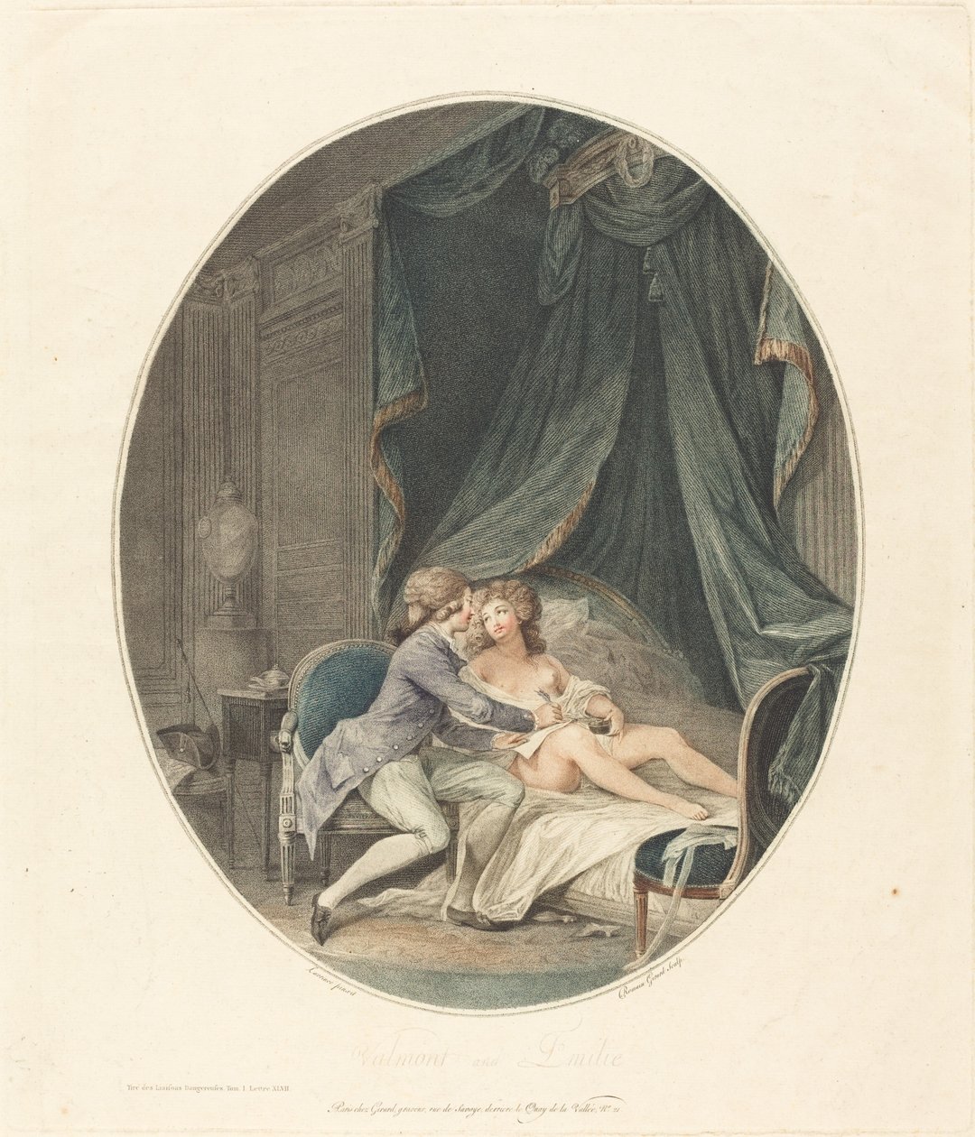 Valmont és Emilie alkotó: Romain Girard after Nicolas Lavreince