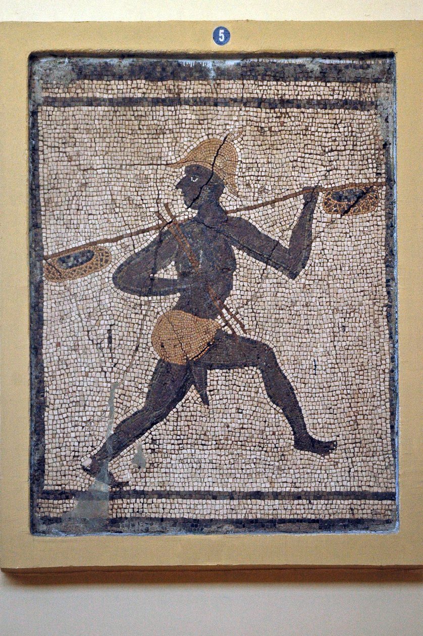 Egy fekete halász Antakyából (mozaik) alkotó: Roman