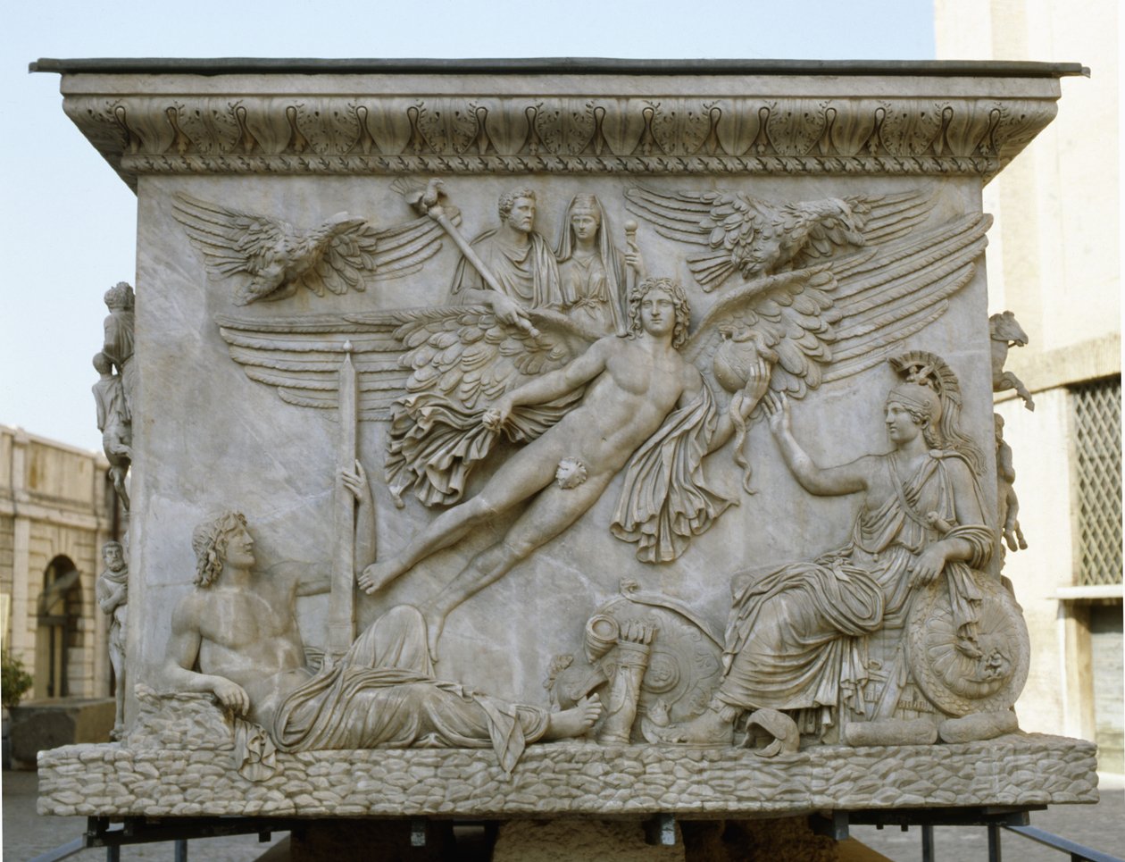 Antoninus Pius és Faustina apoteózisa, Antoninus Pius oszlopának tövéből, 161 körül alkotó: Roman
