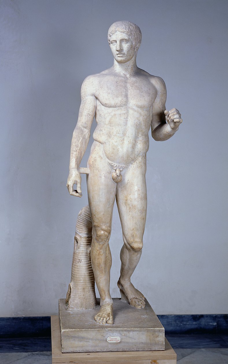 Sportoló, római másolat Polykleitos (i.e. 450-kb. 415) Pompejiben készült eredetije után (márvány) (részletesen lásd: 119500) alkotó: Roman