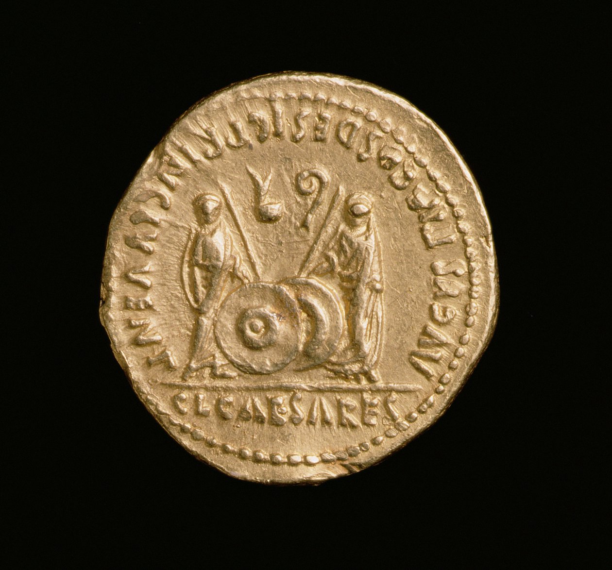 Augustus császár Aureusa (Kr. e. 31–i.sz. 14) Római pénzverde (fordított) (arany) (előlapját lásd: 168069) alkotó: Roman