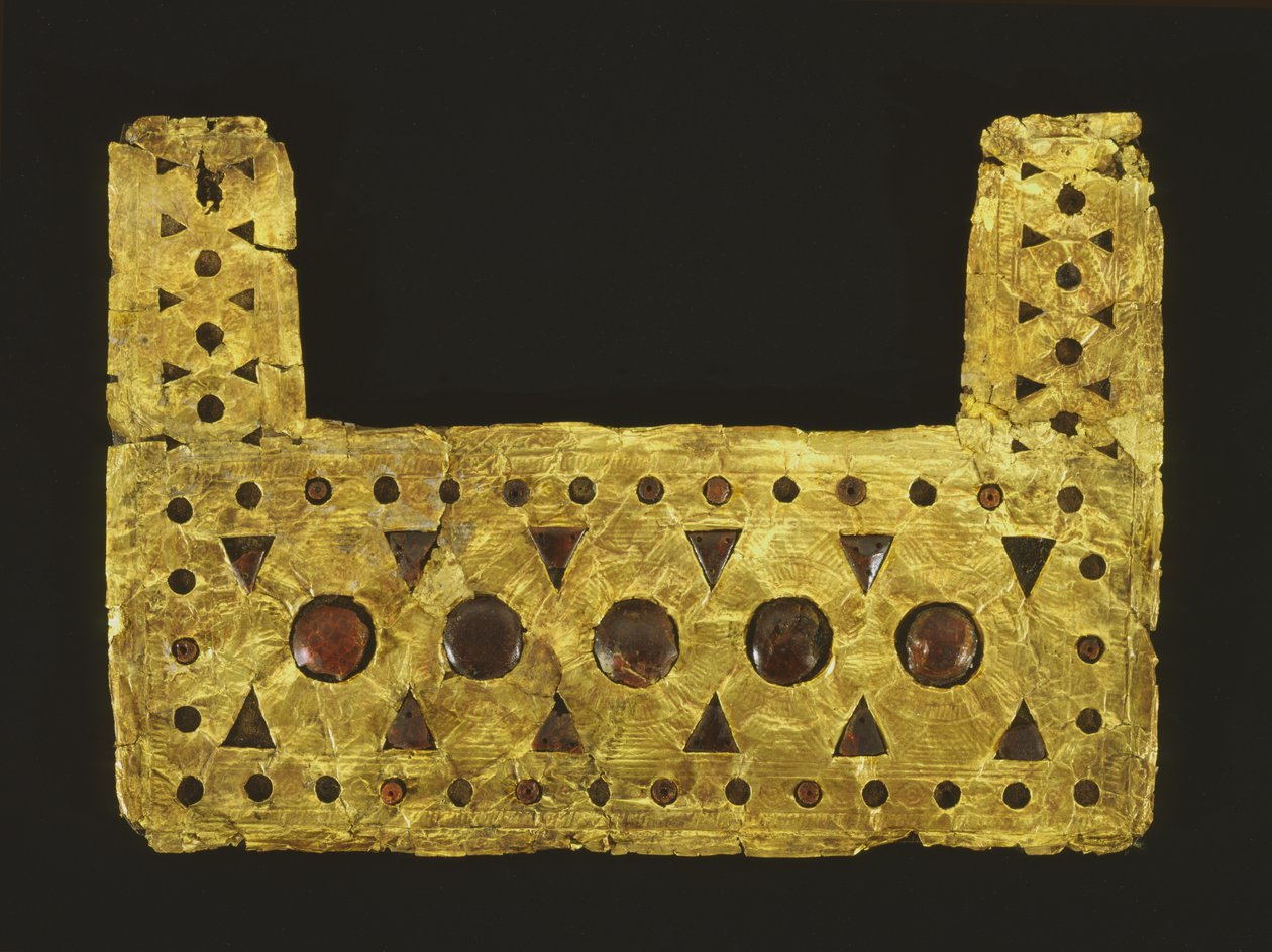 Melllemez a Castlellani-sírból Palestrinában (arany és borostyán) alkotó: Roman
