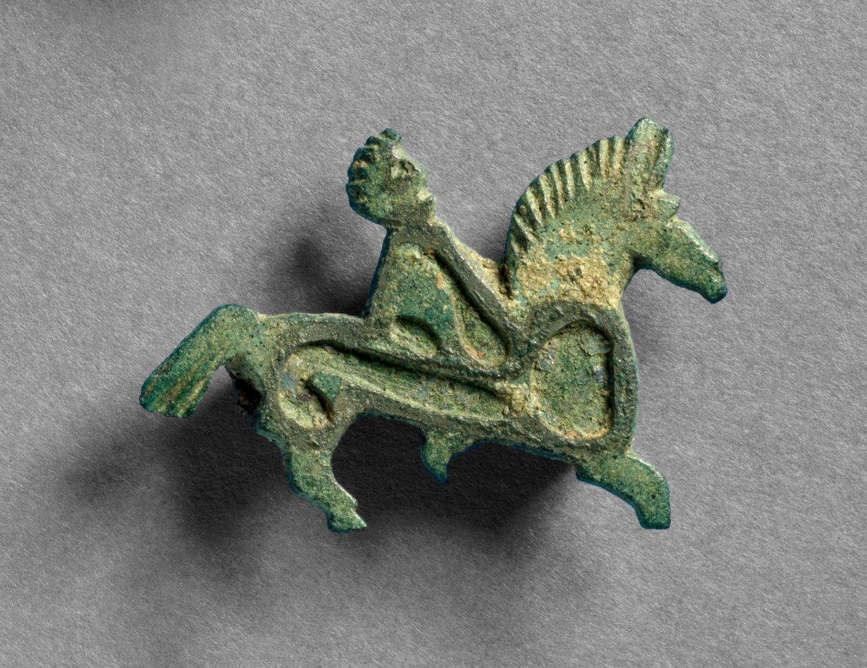 Bross ló és lovas formájú bronz részlet 201447 alkotó: Roman