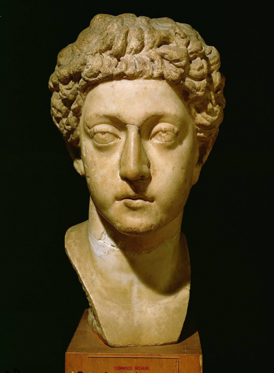 Commodus császár mellszobra (i.sz. 161-192) (márvány) alkotó: Roman