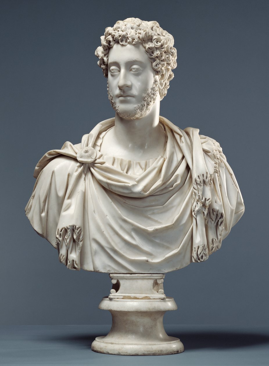 Commodus császár mellszobra, kb. i.sz. 180-85 (márvány) alkotó: Roman