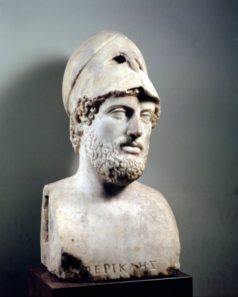 Periklész (Kr.e. 429) mellszobra görög eredeti másolata (márvány) (lásd még 119218) alkotó: Roman
