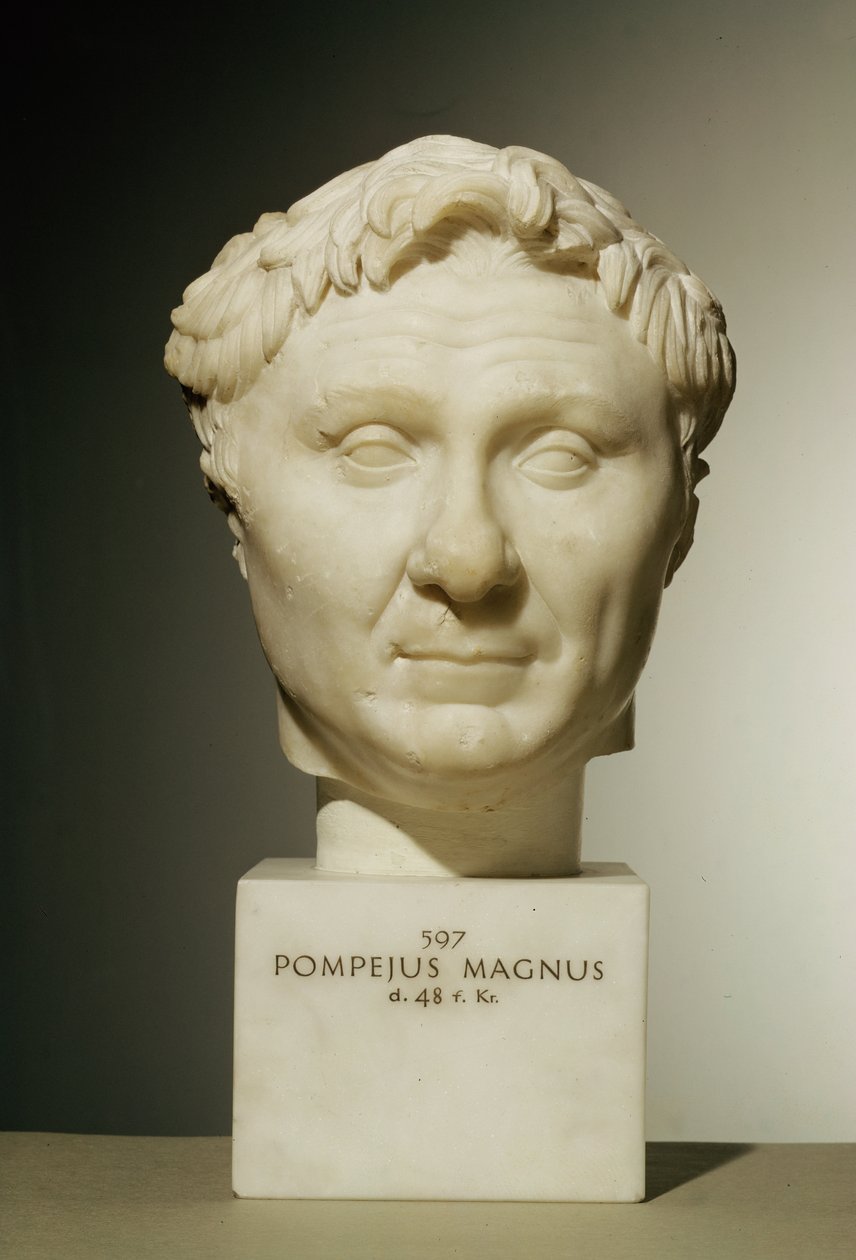 Pompeius mellszobra (i.e. 106-48) i.e. 60 körül (márvány) alkotó: Roman
