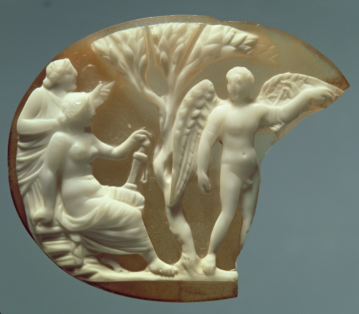 Ikaruszt és Daedalusot ábrázoló kameó, ie 27-i.sz. 14 (szardonyx) alkotó: Roman