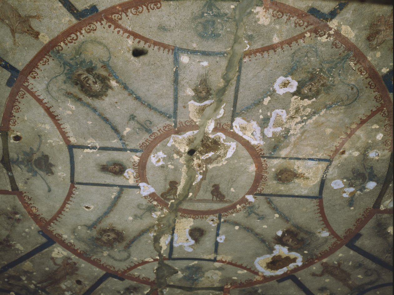 A Jó Pásztor kápolnájának mennyezete, San Callisto katakombák, Róma alkotó: Roman