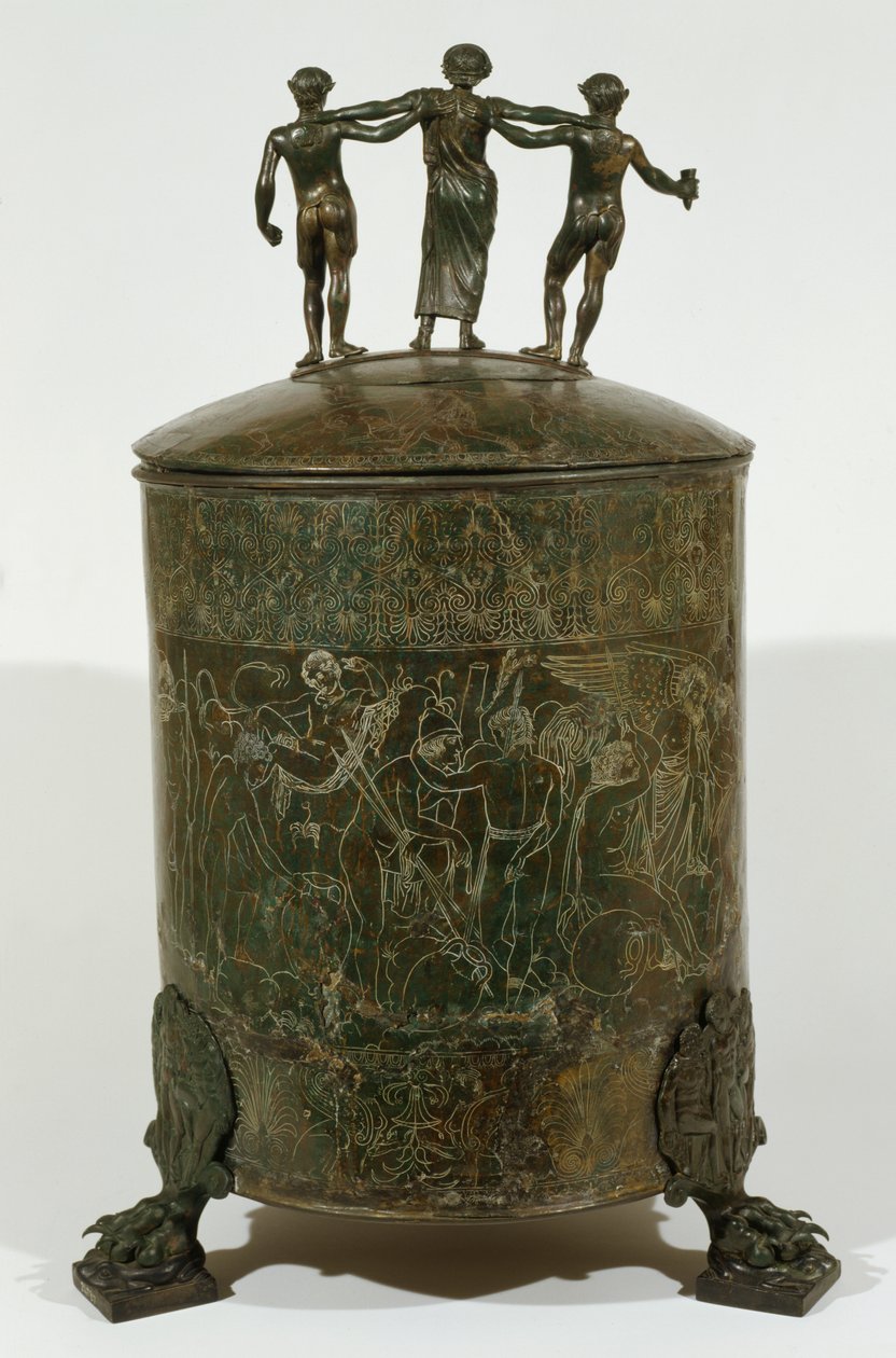 Cista Fioroni, Palestrina (bronz) alkotó: Roman