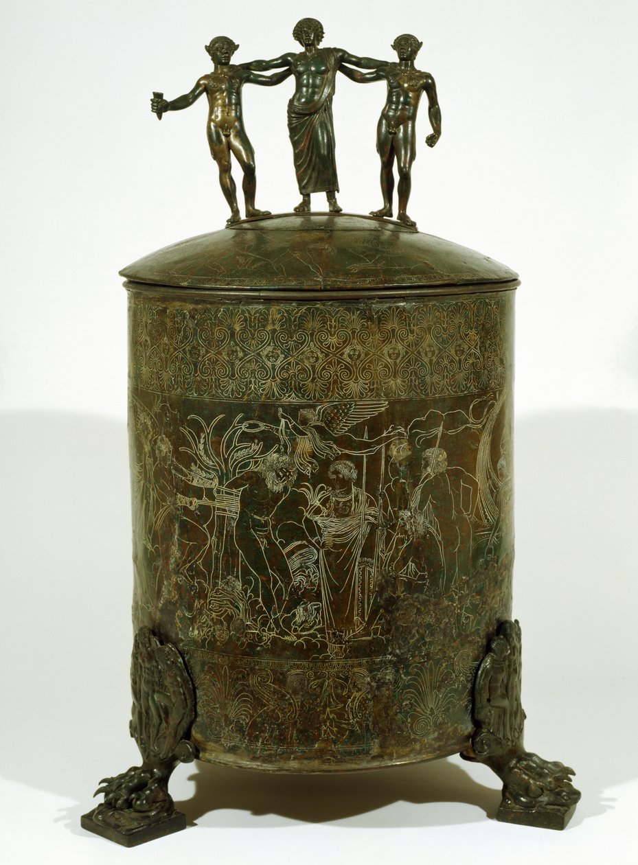 Cista Fioroni, Palestrina (bronz) alkotó: Roman