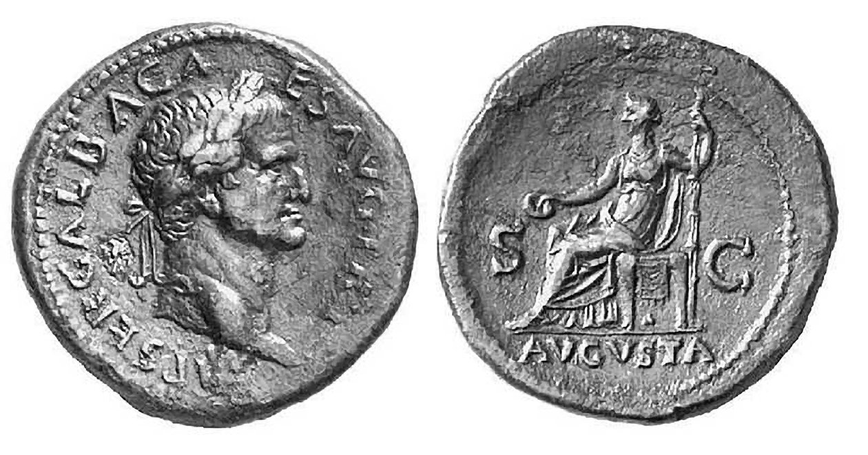 Galba római császár érméje, Kr. u. 68-69 (fém) alkotó: Roman