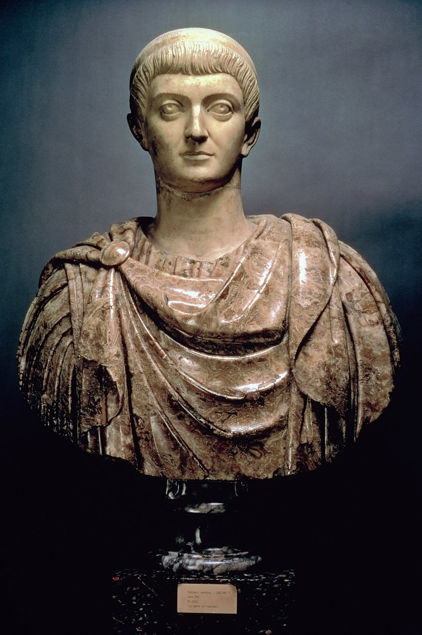 I. Konstantin (kb. 274-337) i.sz. 350 körül (márvány) alkotó: Roman