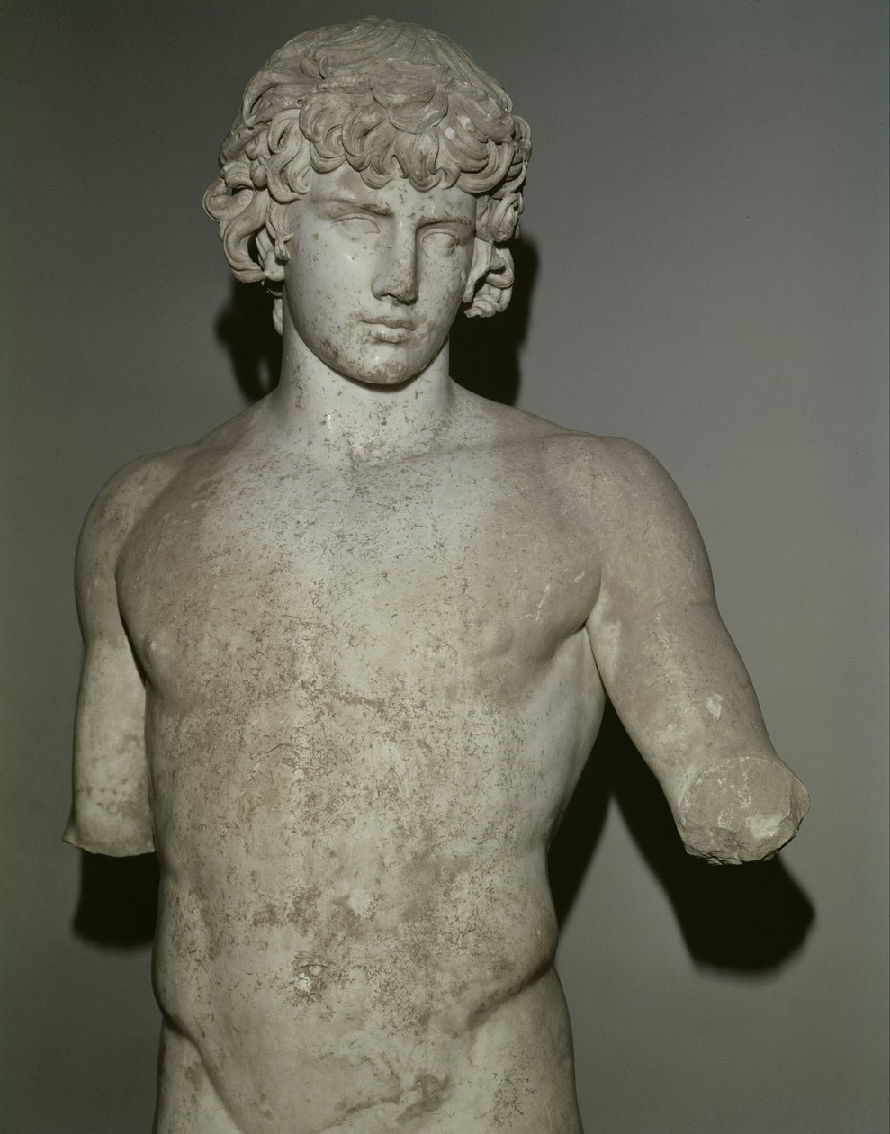 Antinoosz alakja, Kr. u. 130 után (márvány) (részlet) (lásd még 65413) alkotó: Roman