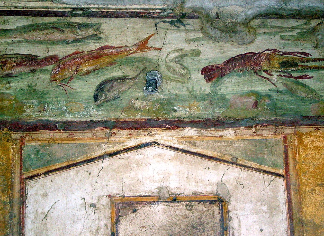 Halat ábrázoló fríz (falfestmény) alkotó: Roman