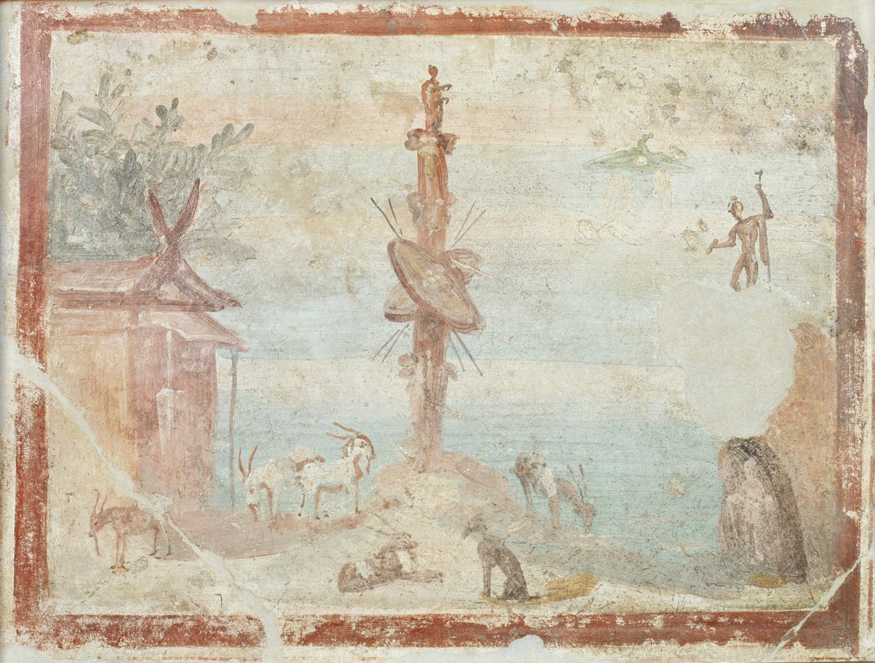 Idilli táj, Pompei alkotó: Roman