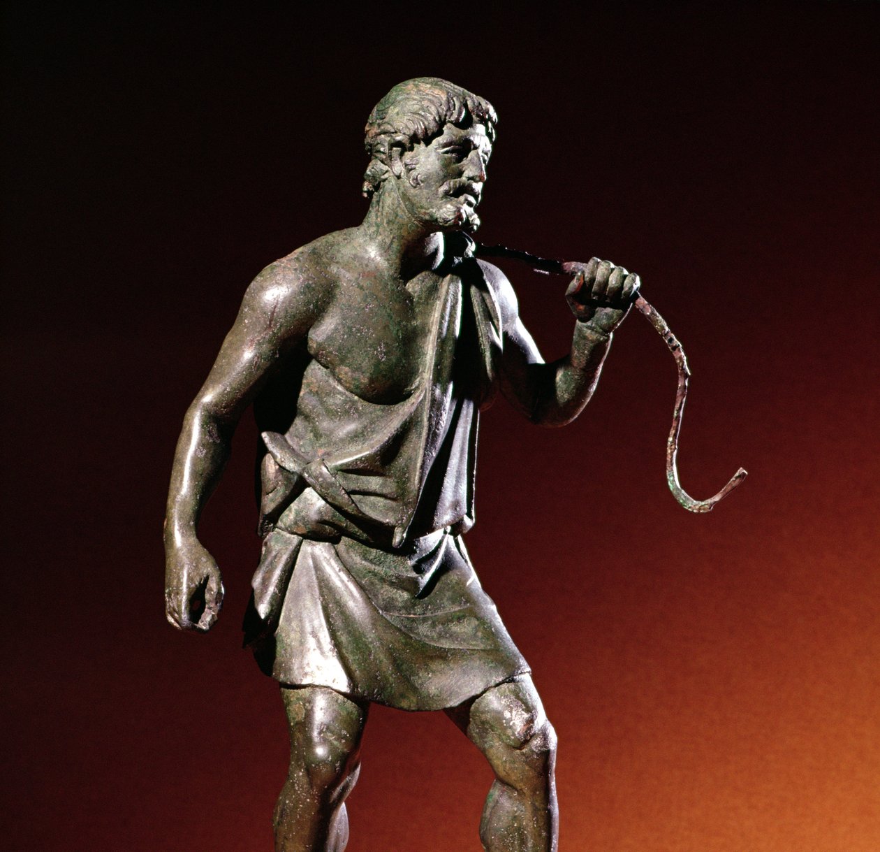 Lararium vízhordozó szobrocska (bronz) alkotó: Roman