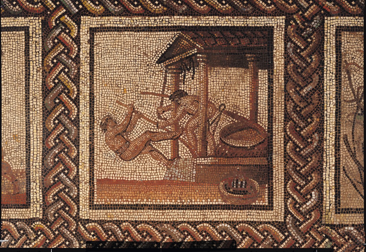 Olívaprés (mozaik), eredetileg Saint-Romain-en-Galból alkotó: Roman
