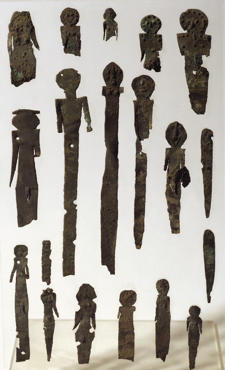 Figurákból álló panel, a Lamina-ból (bronz) alkotó: Roman