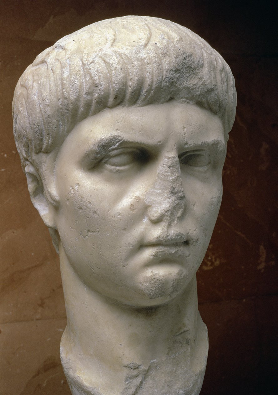 Néró portréja (i.sz. 37-68) (márvány) alkotó: Roman