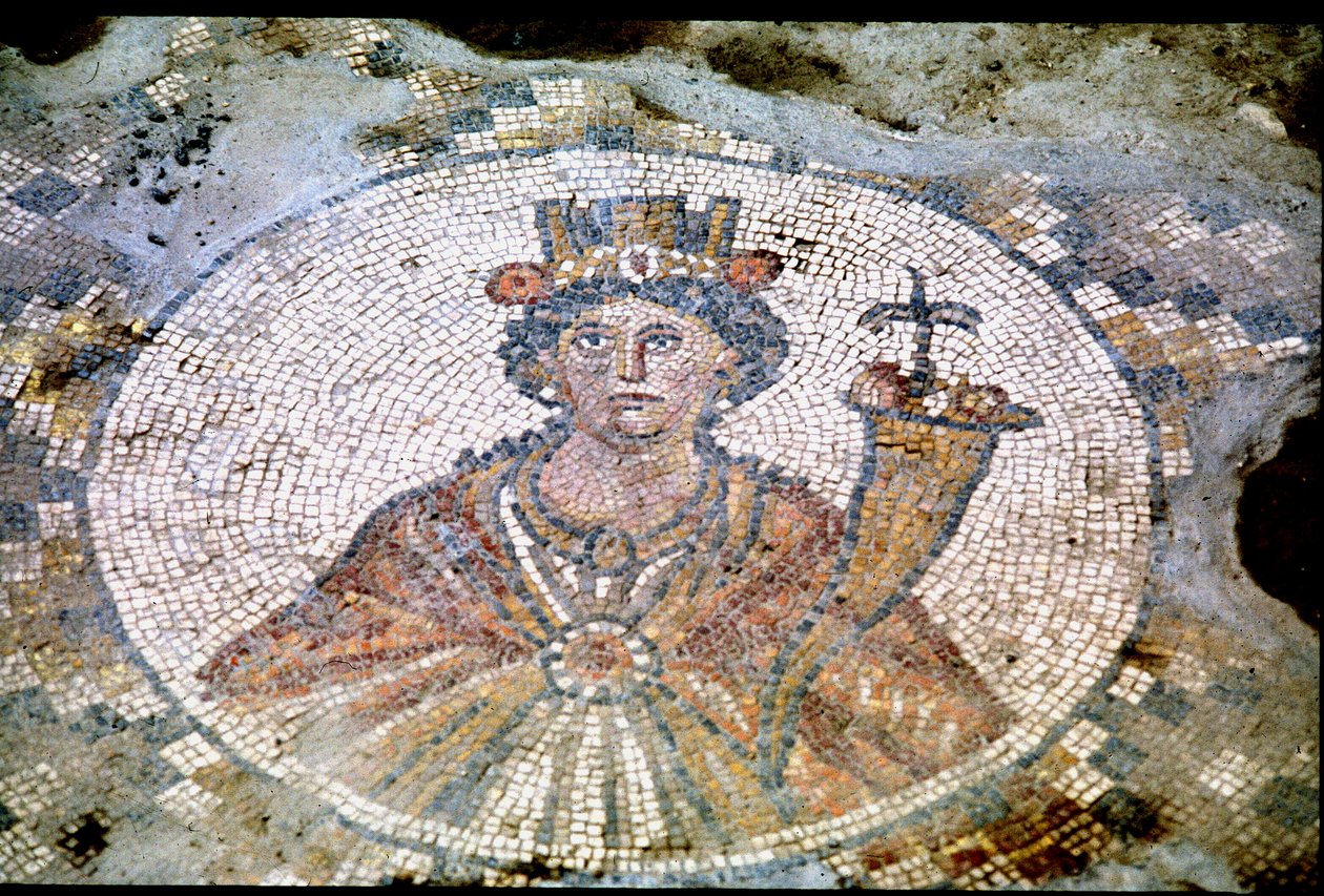 Tyche portréja (mozaik) alkotó: Roman