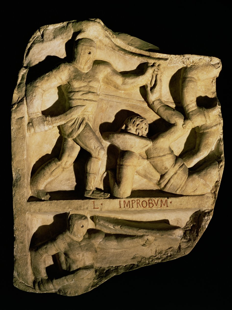 Reliariust legyőző samnitet ábrázoló dombormű alkotó: Roman