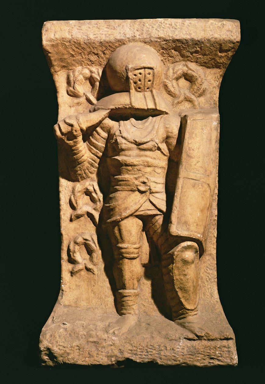 Secutort ábrázoló dombormű alkotó: Roman