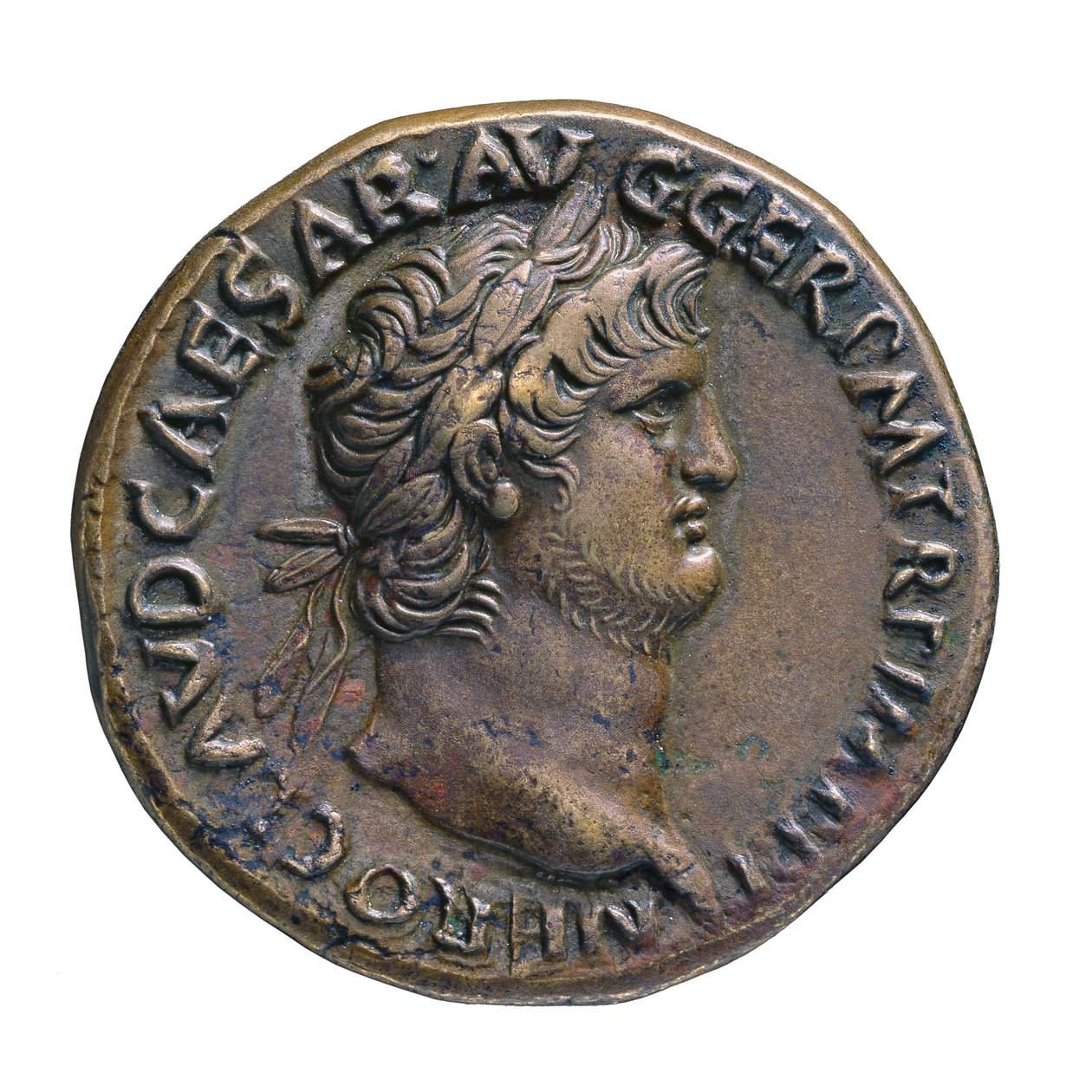 Római császári érme Rómából, Kr. u. 65 (orichalcum sárgaréz) alkotó: Roman