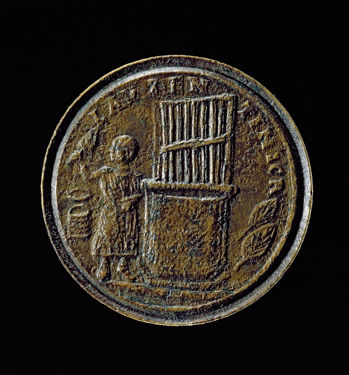 Orgonát ábrázoló római érme (bronz) alkotó: Roman