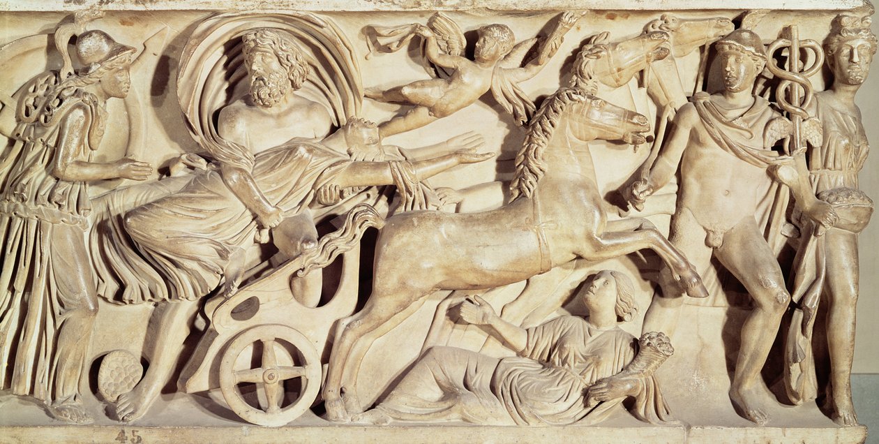 Proserpine megerőszakolását ábrázoló szarkofág alkotó: Roman
