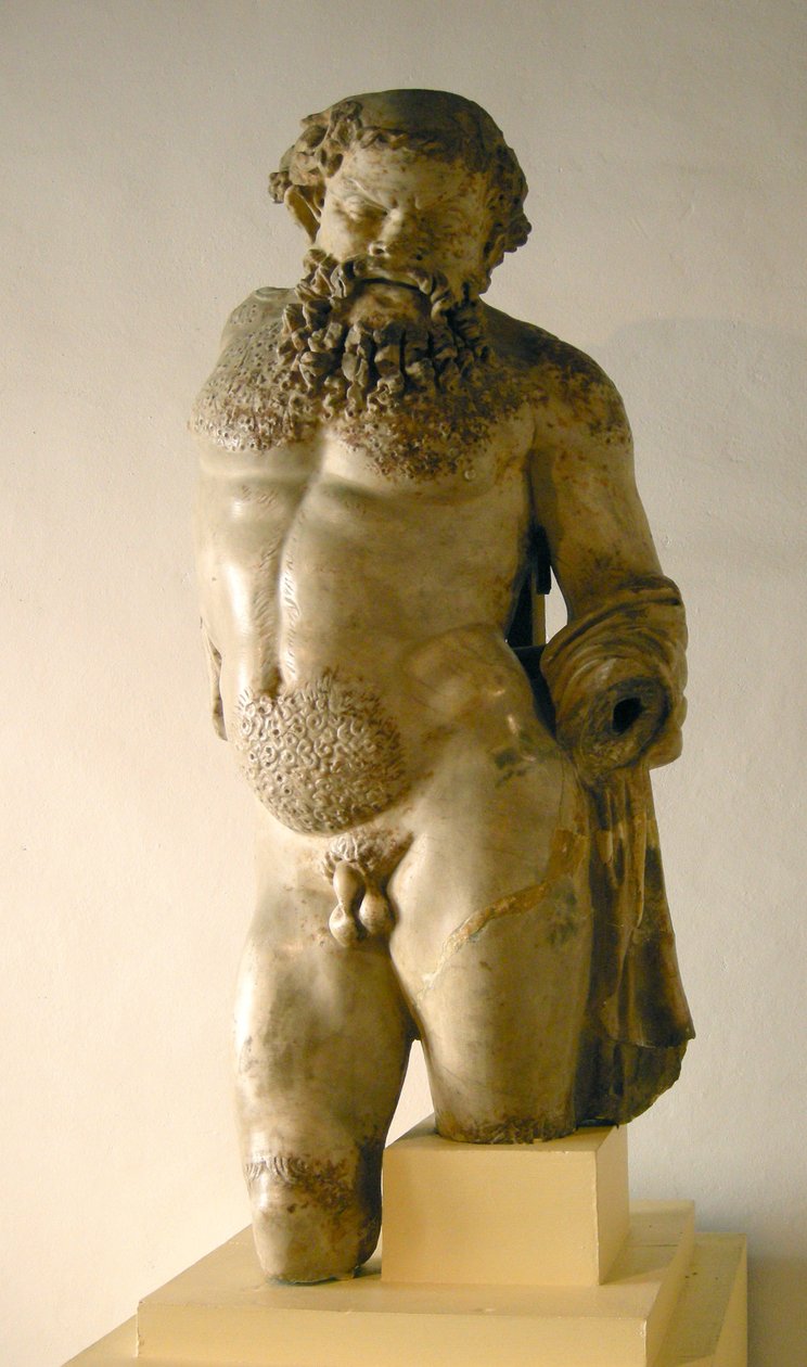 Silenus, részeg, egy görög eredeti másolata (márvány) alkotó: Roman