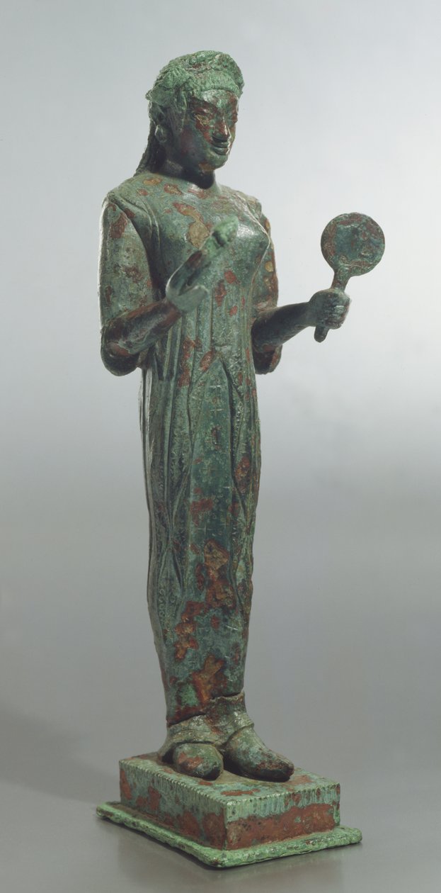 Perszephoné szobra, a Tizenhárom oltár szentélyéből, Lanuvio (bronz) alkotó: Roman