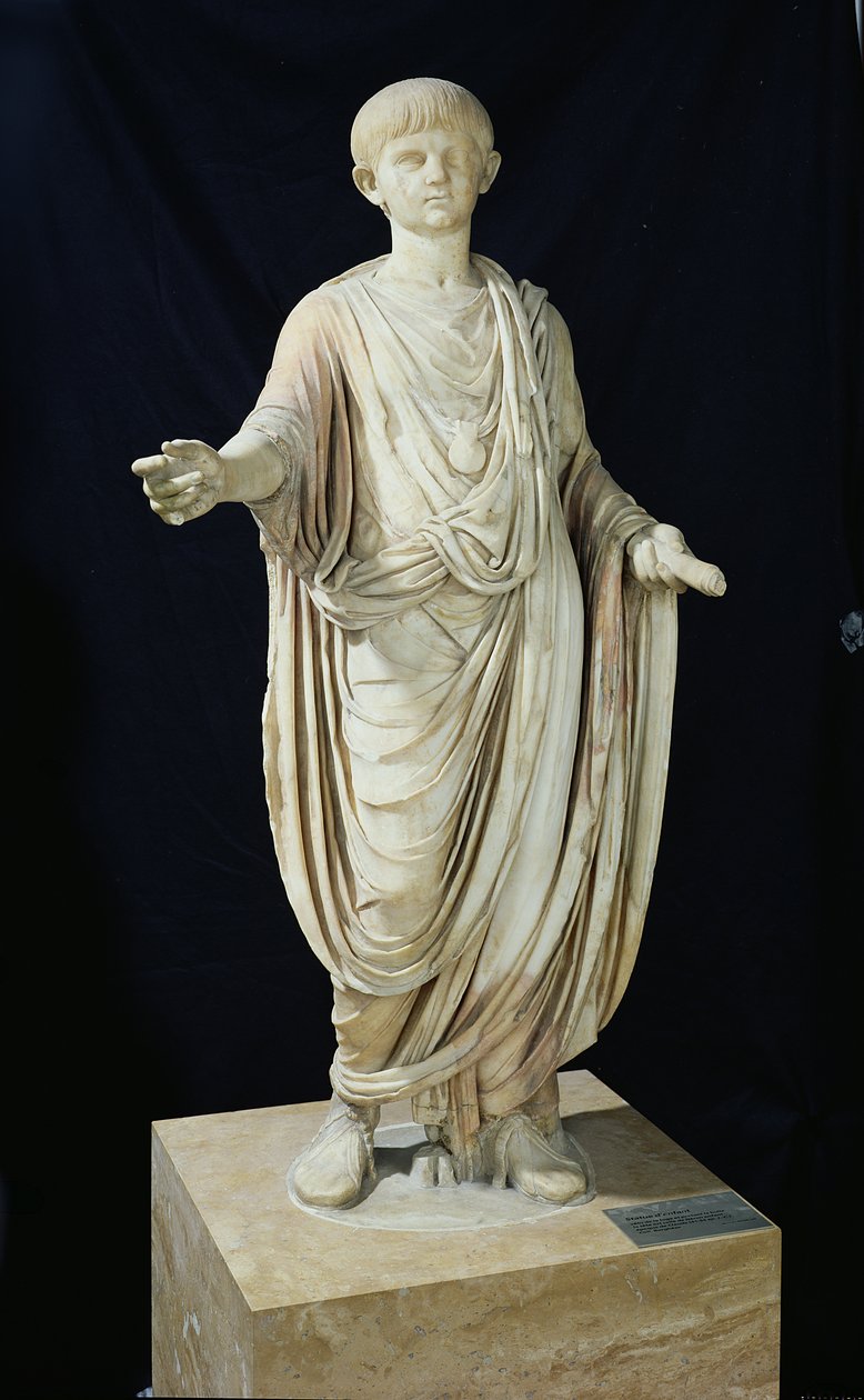 Gyermek szobra alkotó: Roman