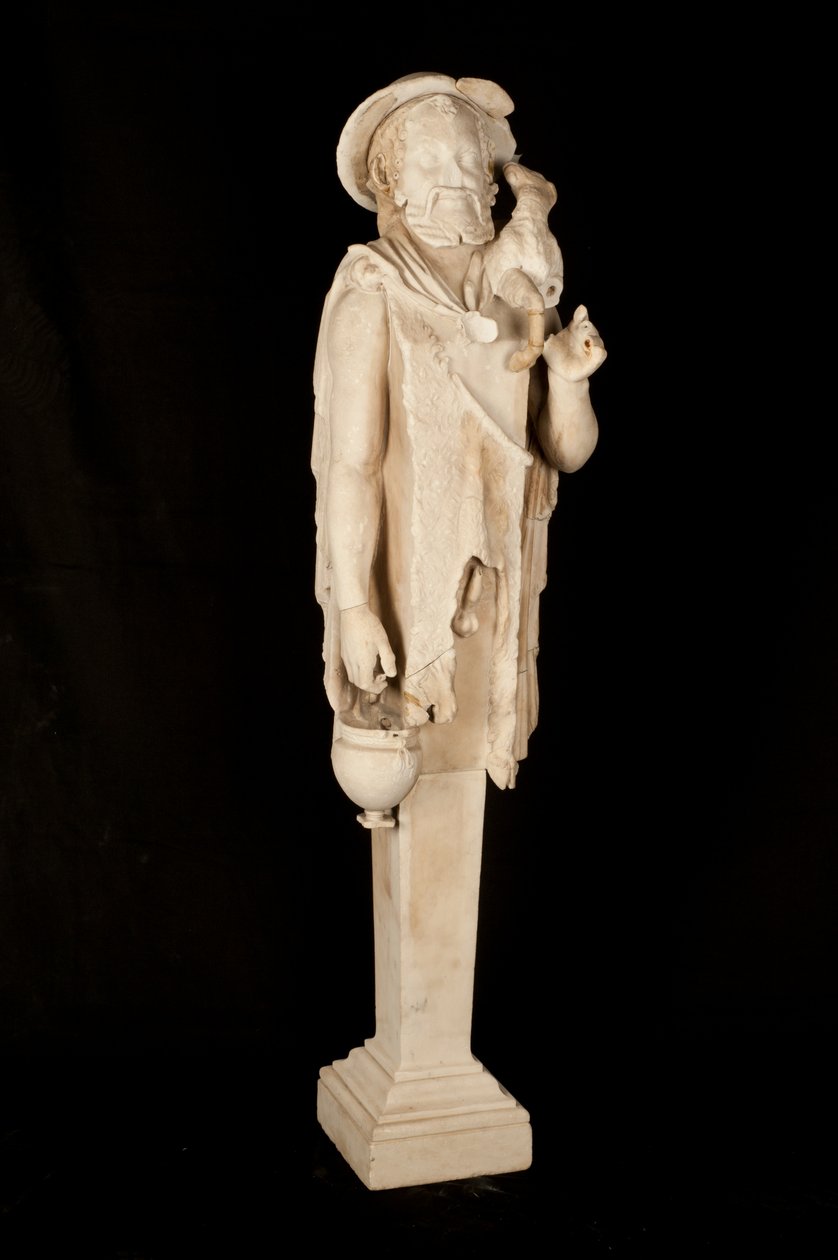 Pán isten szobra (márvány) alkotó: Roman