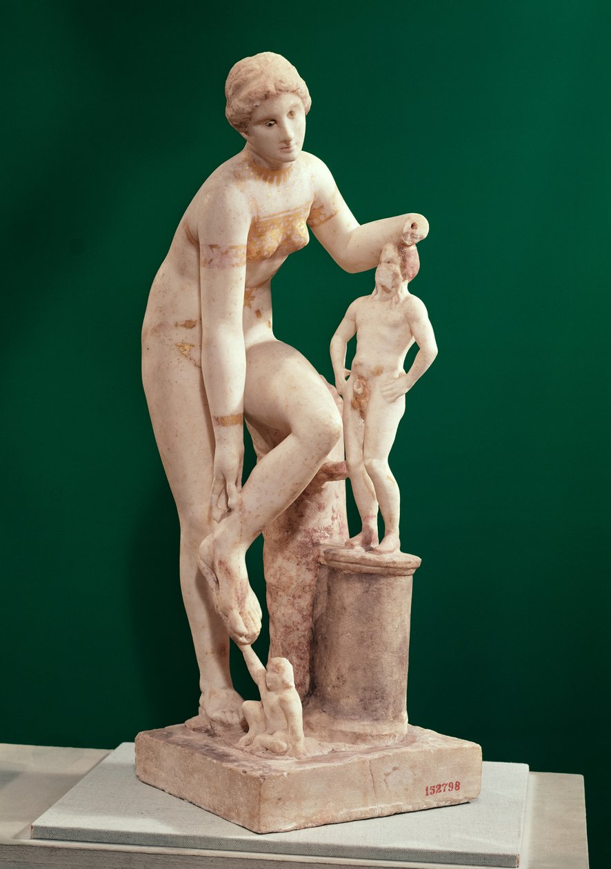 Vénusz szobra Priapusszal (márvány) alkotó: Roman