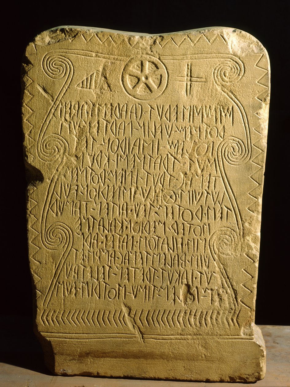 Stela, Novarioból (homokkő) alkotó: Roman